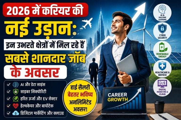 2026 में करियर की नई उड़ान: इन उभरते क्षेत्रों में मिल रहे हैं सबसे शानदार जॉब के अवसर